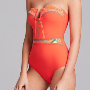 Nanette Lepore Embroidered One-Piece Swimsuit